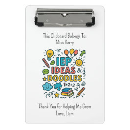 IEP Ideas, Doodles & Snacks | Inclusion Mini Klembord