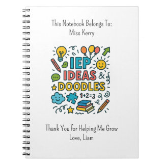 IEP Ideas, Doodles & Snacks | Inclusion Notitieboek