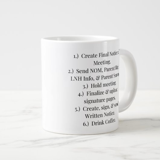 IEP Steps Coffee Mug Grote Koffiekop (Voorkant rechts)