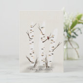 Iepenboom en Kardinaal Feestdagenkaart (Staand voorkant)