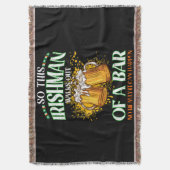 Ier Drink Beer St. Patrick's Day Deken (Voorkant Verticaal)