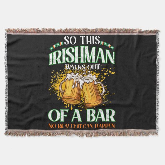 Ier Drink Beer St. Patrick's Day Deken (Voorkant)