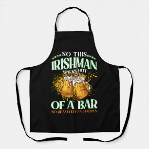 Ier Drink Beer St. Patrick's Day Schort