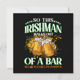 Ier drinkend bier St. Patrick's Day