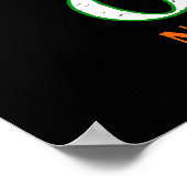 Ier drinkend bier St. Patrick's Day Poster (Hoek)
