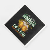 Ier drinkend bier St. Patrick's Day Servet (Hoek)