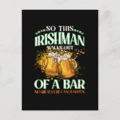 Ier Drinking Bier St. Patrick's Day Briefkaart (Voorkant)