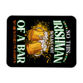 Ier Drinking Bier St. Patrick's Day Magneet (Horizontaal)