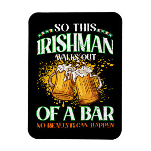 Ier Drinking Bier St. Patrick's Day Magneet