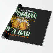 Ier drinkt bier St. Patrick's Day Cadeaupapier (Uitgerold)