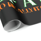Ier drinkt bier St. Patrick's Day Cadeaupapier (Rol Hoek)