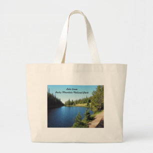 Ier-meer in het nationale park Rocky Mountain Grote Tote Bag