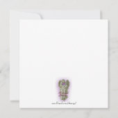 Ieren Bewaar de datum voor bruiloft, Harp Save The Date (Achterkant)