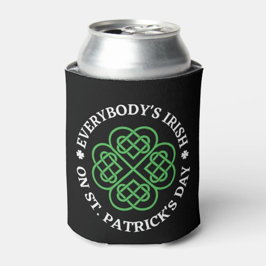Ieren op St. Patricks Day Blikjeskoeler (Blikje Voorkant)