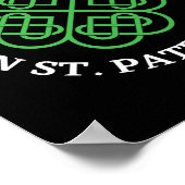 Ieren op St. Patricks Day Poster (Hoek)