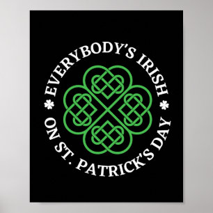 Ieren op St. Patricks Day Poster