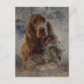 Ieren zetter met houthakken briefkaart (Voorkant)