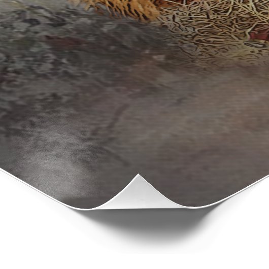 Ieren zetter met houthakken perfect poster (Hoek)