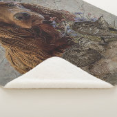 Ieren zetter met houthakken sherpa deken (3/4)