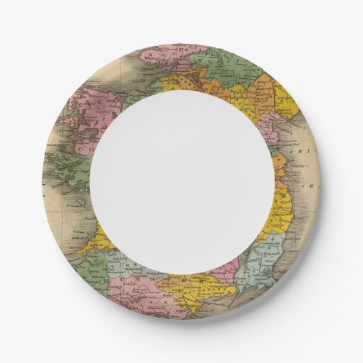 Ierland 10 papieren bordje (Voorkant)