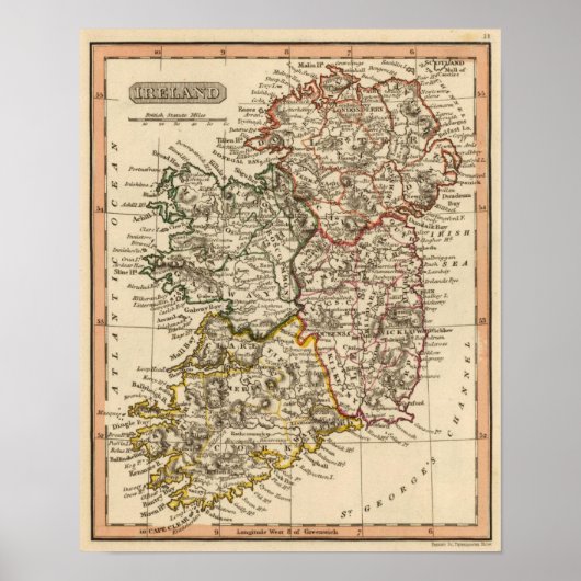 Ierland 10 poster (Voorkant)