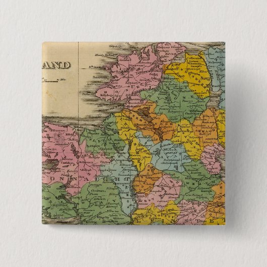 Ierland 10 vierkante button 5,1 cm (Voorkant)