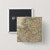Ierland 12 vierkante button 5,1 cm (Voorkant /achterkant)