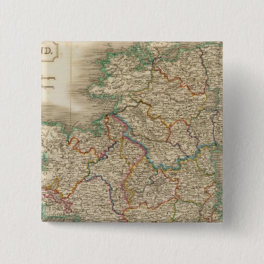 Ierland 12 vierkante button 5,1 cm (Voorkant)