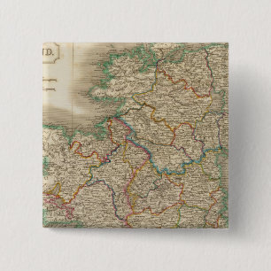Ierland 12 vierkante button 5,1 cm