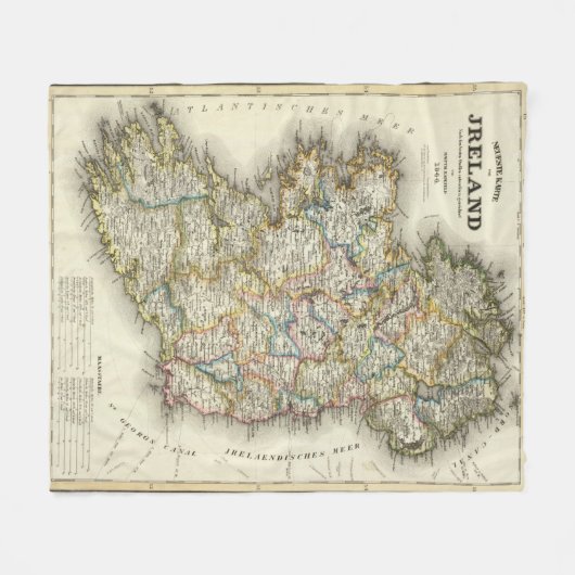 Ierland 13 fleece deken (Voorkant (Horizontaal))