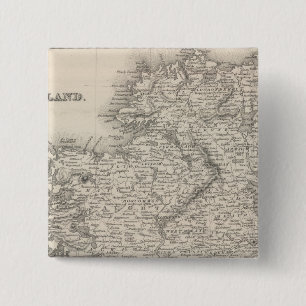 Ierland 14 vierkante button 5,1 cm