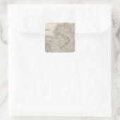 Ierland 14 vierkante sticker (Tas)