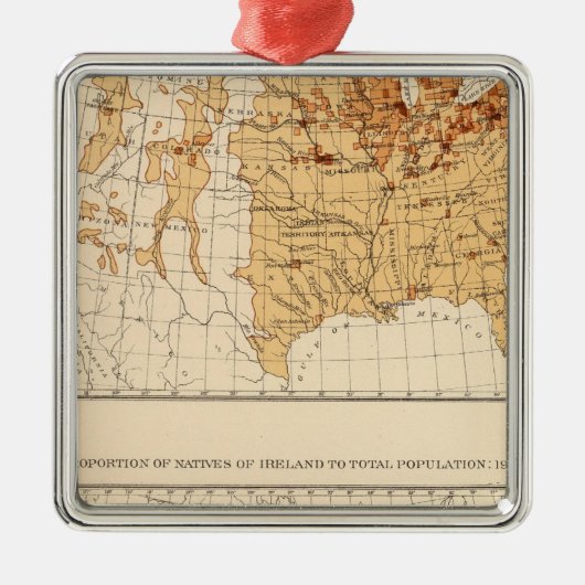 Ierland 1900 metalen ornament (Voorkant)