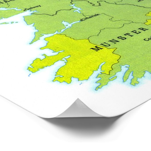 " Ierland: 1981 Historic Medieval ... Poster (Hoek)