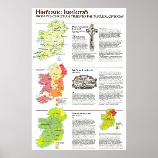 " Ierland: 1981 Historic Medieval ... Poster (Voorkant)