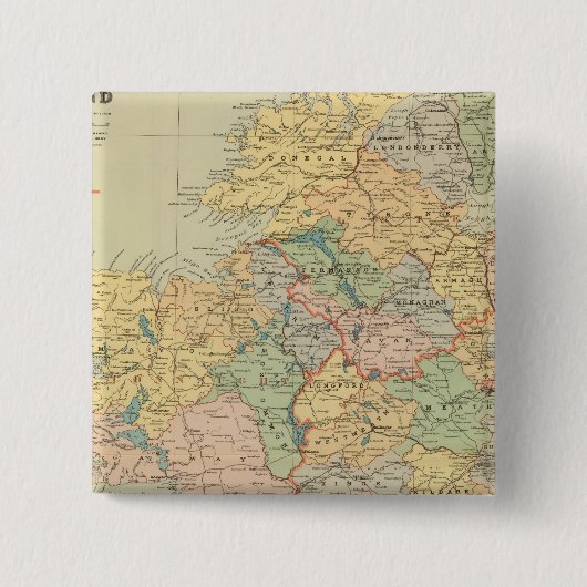 Ierland 20 vierkante button 5,1 cm (Voorkant)