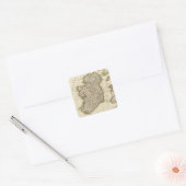 Ierland 3 vierkante sticker (Envelop)