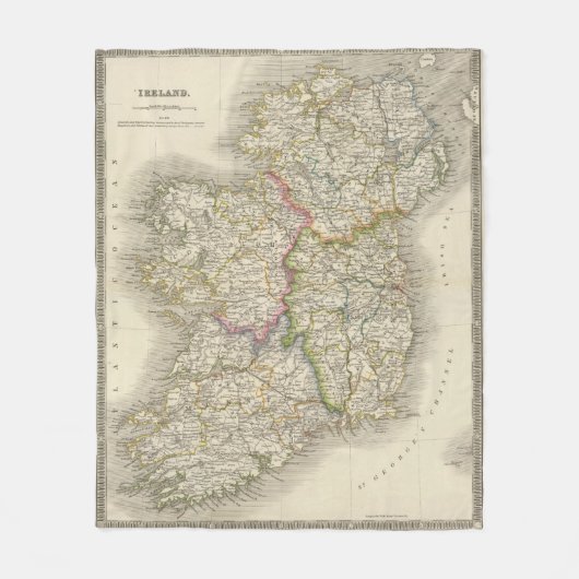 Ierland 4 fleece deken (Voorkant)