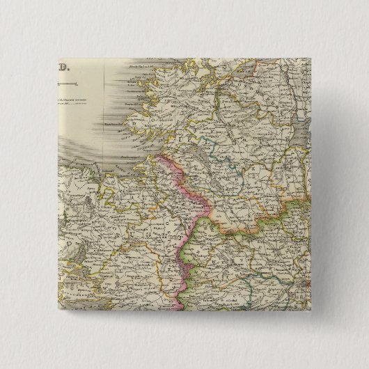 Ierland 4 vierkante button 5,1 cm (Voorkant)