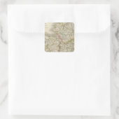 Ierland 4 vierkante sticker (Tas)