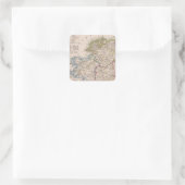 Ierland 5 vierkante sticker (Tas)