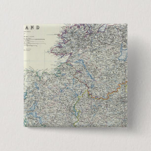 Ierland 9 vierkante button 5,1 cm