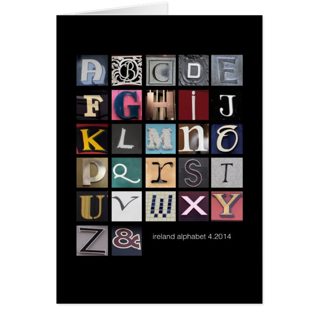 ierland - alfabet (Voorkant)