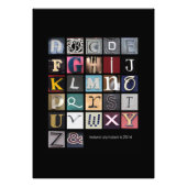 ierland - alfabet foto afdruk (Voorkant)