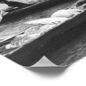  Ierland, Aran Island Currach Boat op Zee Poster (Hoek)