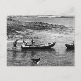  Ierland, Aran Island Currach Boats Briefkaart