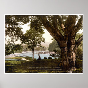 Ierland, Avoca Wicklow, bijeenkomst van het gedich Poster