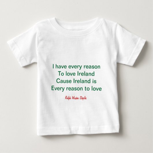 Ierland baby T-shirts (Voorkant)