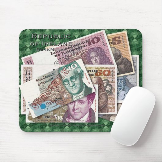 Ierland Bankbiljetten Mousepad Muismat (Met muis)