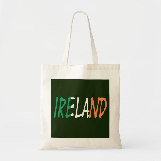 Ierland bedekt met Ierse vlag btcnt Tote Bag (Voorkant)